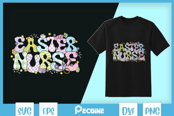 A Designer's Take on the Easter Nurse Pastel Groovy SVG
