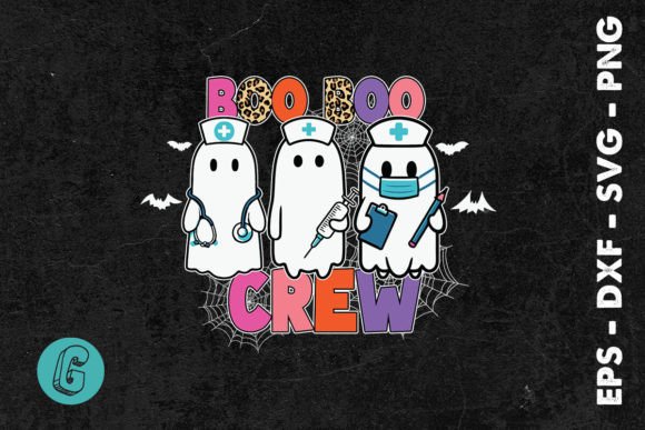 Boo Boo Crew: A Spooky Nurse for Halloween Embroidery