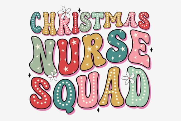 Christmas Nurse Squad: A Retro Charm for Holiday Stitching